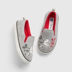 NEW Baby GAP x Disney Mickey Mouse slip on sneakers Toddler SIZE 10 NWT